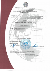 Система экологической безопасности ГОСТ ISO 14001-2016